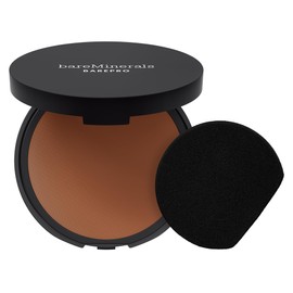 bareMinerals bareMinerals Barepro 24HR Skin-Perfecting Powder Foundation, Matte Pressed Powder Foundation Full Coverage with Plant-Based Squalene, Oil Control, Vegan - Deep 60 Cool