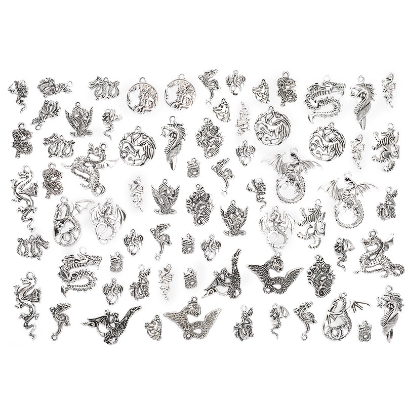 70Pcs Set Dragon Pattern Bracelet Hand Made Accessories Kit DIY
