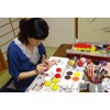 Crane Handpainted Bike Bell, Hana (Iris) Design, Suzu Bicycle Bell,