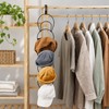 5-Hook Hanging Hat Organizer for Closet Storage – Steel Rack