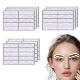 PASDUCHAS 90 Pairs Eyebrow Stickers, 3 Shapes Disposable Eyebrow Tape Strips for Tinting