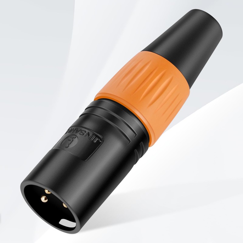 OUDAR Conector XLR de 3 Pines 5 Macho + 5