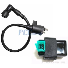 Unbranded CDI BOX Ignition Coil for Honda Elite 50 80 Spree Aero 50 Scooter M CD02+CO08