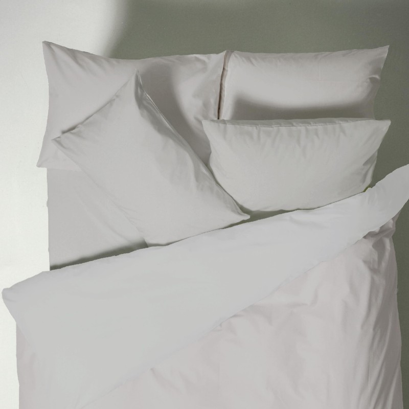 Plain Dyed Cotton Percale Grey 200TC Housewife Pillowcases 50 x