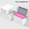 10pcs Cateared Trabricks, 2-in-1 Stackable Diamond Art Trays with Lids,