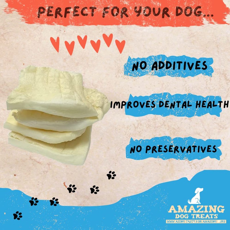 Mazing Dog Treats - Beef Cheek Chip Squares 4x4 (Regular