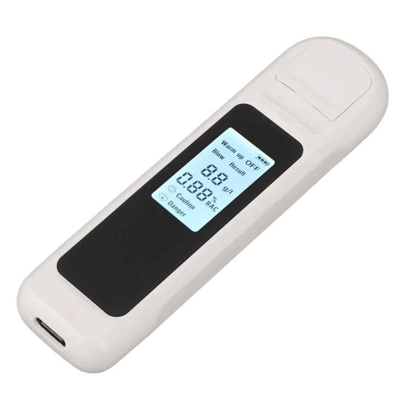 Alcohol Tester High Accuracy LCD Display USB Charging Portable Automatic