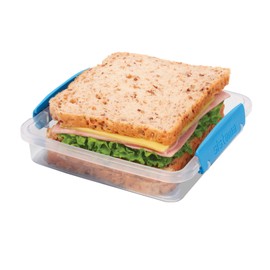 Sistema To Go Collection Sandwich Box Food Storage Container, 15.2 oz, Blue