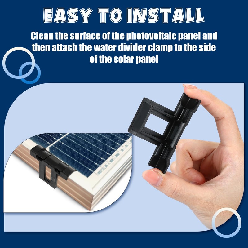Ylinge Pack of 50 Solar Panel Water Drain Clips Solar