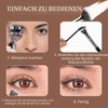 GmwyCzV Pack of 5 Angled Fan-Shaped Eyelash Brush, Foldable Wavy