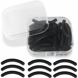 30Pcs Black Curler Refills Eyelash Curler Refill Pads Silicone Rubber Curler Replacement Refills Pads for Universal Eyelash CurlerPractical and Deft Eyelash Curlers