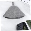 Operitacx 2pcs Felt Sauna Hat Set Wool Steam Cap Soft