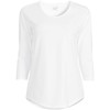 Lands' End Women's 3/4 Sleeve Lightweight Jersey Shirttail Tee X-Large
