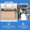 Undermount Sink Brackets Heavy-Duty - Adjustable 27.5-39.4 Inches, Rust-Resistant Zinc