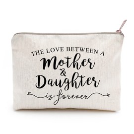 Mother's Day Gift The Love Between A Mother and Daughter is Forever Makeup Case Mother's Day Gift for Mom Birthday Gift From Daughter To Mom Makeup Gift