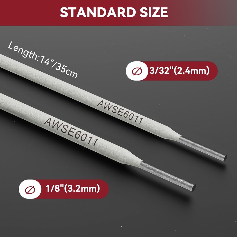 ARCCAPTAIN E6011 Welding Rod 1/8" 10LB Carbon Steel Welding Sticks