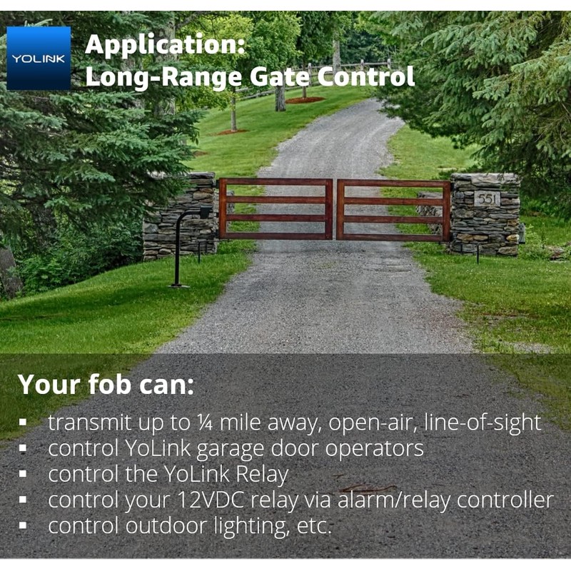 FlexFob 4-Button Smart Fob, up to 8 Functions, Trigger Alexa