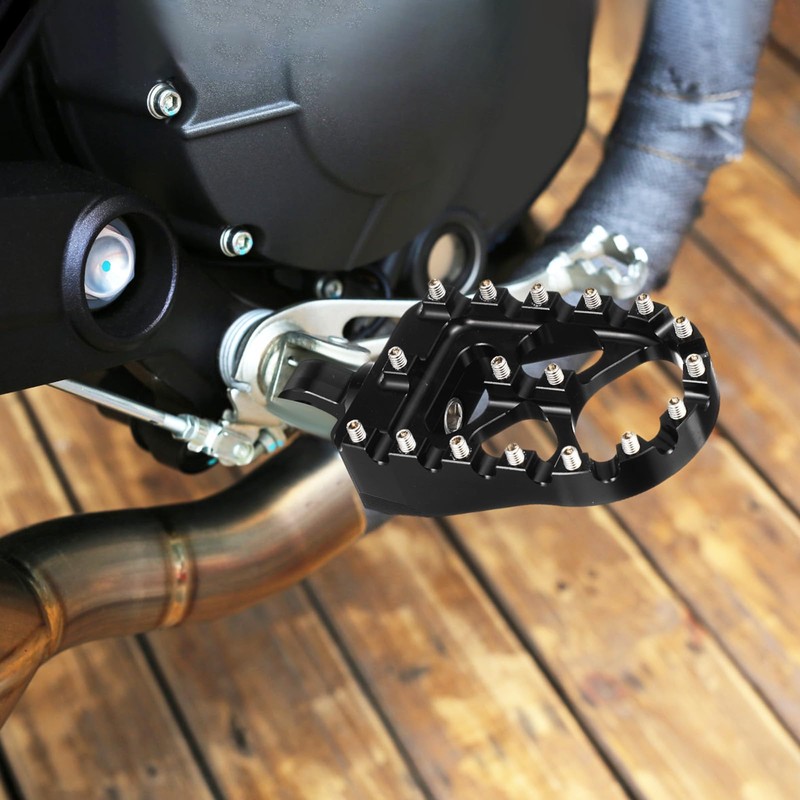 JECOMPRIS Motorcycle Foot Rests and Pegs - Front Rear Footpeg