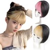 3D structure colorful bangs wig extension one touch point wig
