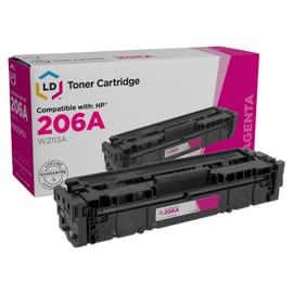 LD Products Compatible Toner Cartridge Replacement for HP 206A 206X W2113A W2113X (Magenta) for HP Color Pro M283fdw M255dw MFP M283cdw M282nw M283 M255 Printer Ink