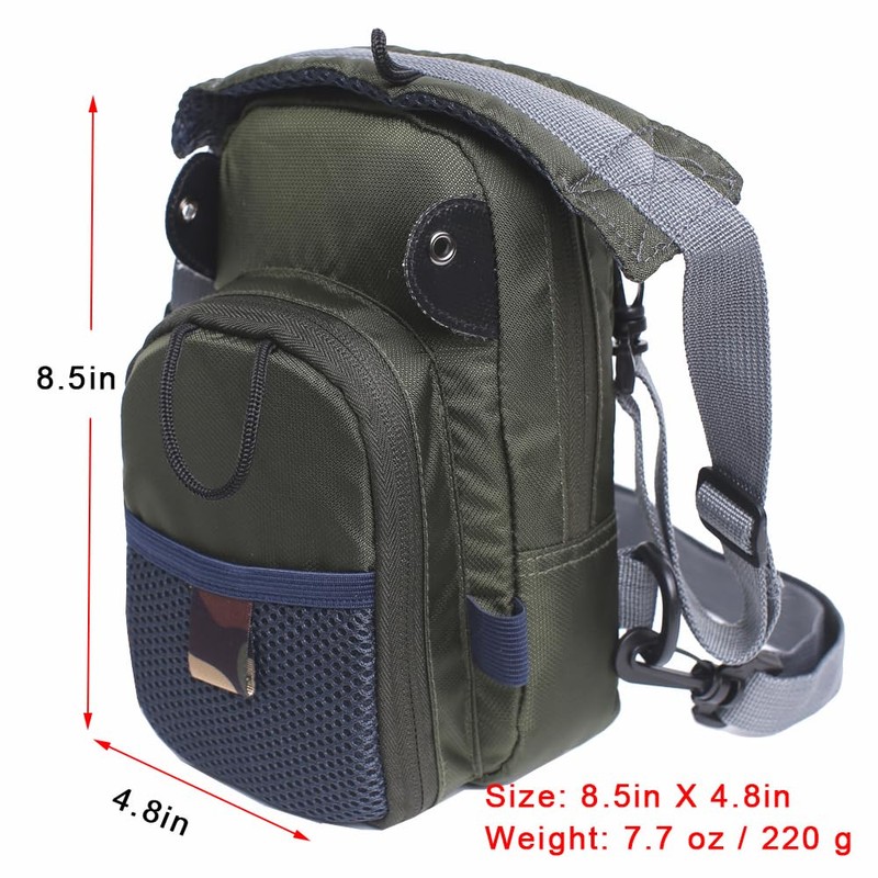 Kylebooker Fly Fishing Chest Pack Lightweight Tackle Storage Pouch Waist