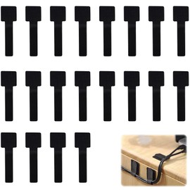 BLOOPIC Cable Clips, Super Strong, No Glue Residue, Professional Organization Storage, Hook and Loop Cable Management, Hide Wires, Cord Clips, Wire Storage, Organization, Cable Bands, Fastening Belt