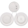 2-Pack Round Plastic Vent Round Vent Cover, Plastic Adjustable Air