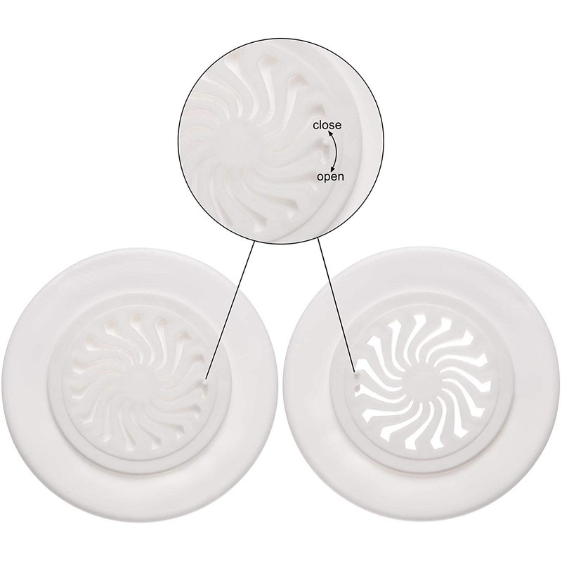 2-Pack Round Plastic Vent Round Vent Cover, Plastic Adjustable Air