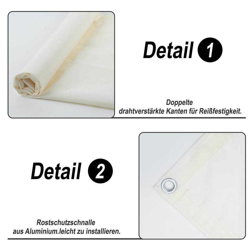 Sunny Guard Balcony Privacy Screen, Balcony Cladding, PES, UV Protection