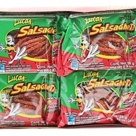 Lucas Salsagheti Watermelon Flavor, 0.85 Ounce, 24 package box