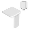 Wall Mounted Folding Shower Seat, White