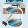 Large Epoxy Resin Table Molds,16" Reusable Deep Round Detachable Molds