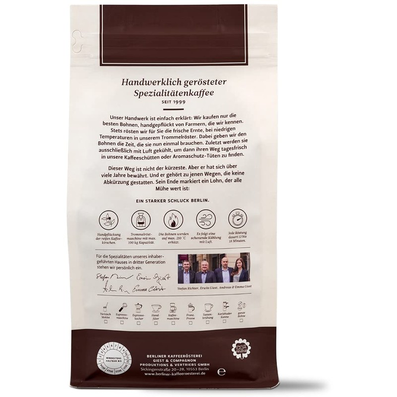 Berliner Kaffeerrösterei Tanzania Pearl Bean Ngila Estate (250 g/Whole Bean),