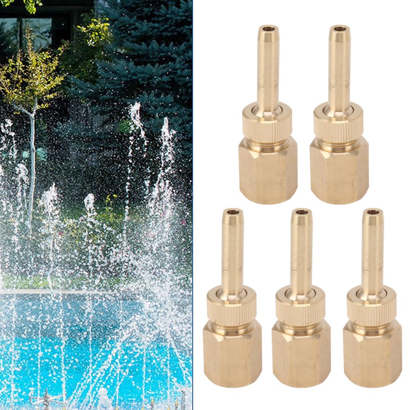 5PCS Fountain Nozzle Fountain Water Spray Sprinkler Head Swimming Pool