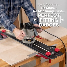 Woodpeckers Exact Width Dado Jig Clearance Blocks, 3 Pairs, Precision Router Jig for Dado Groove Cutting