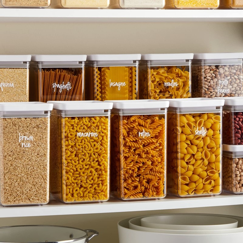 Talented Kitchen Kitchen Labels for Pantry Containers - 375-Pack, White