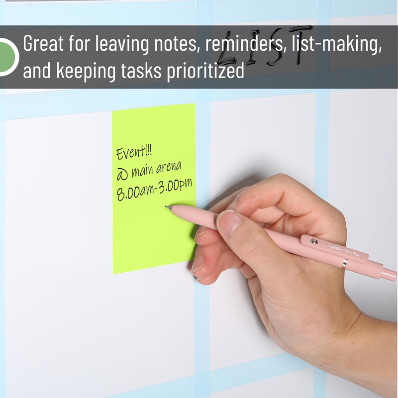 Mr. Pen- Sticky Notes, 3”x4”, 6 Pads, Vibrant Colors Sticky