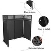 Sidasu DJ Facade Booth Table 40" x 20"-Portable with Black&White
