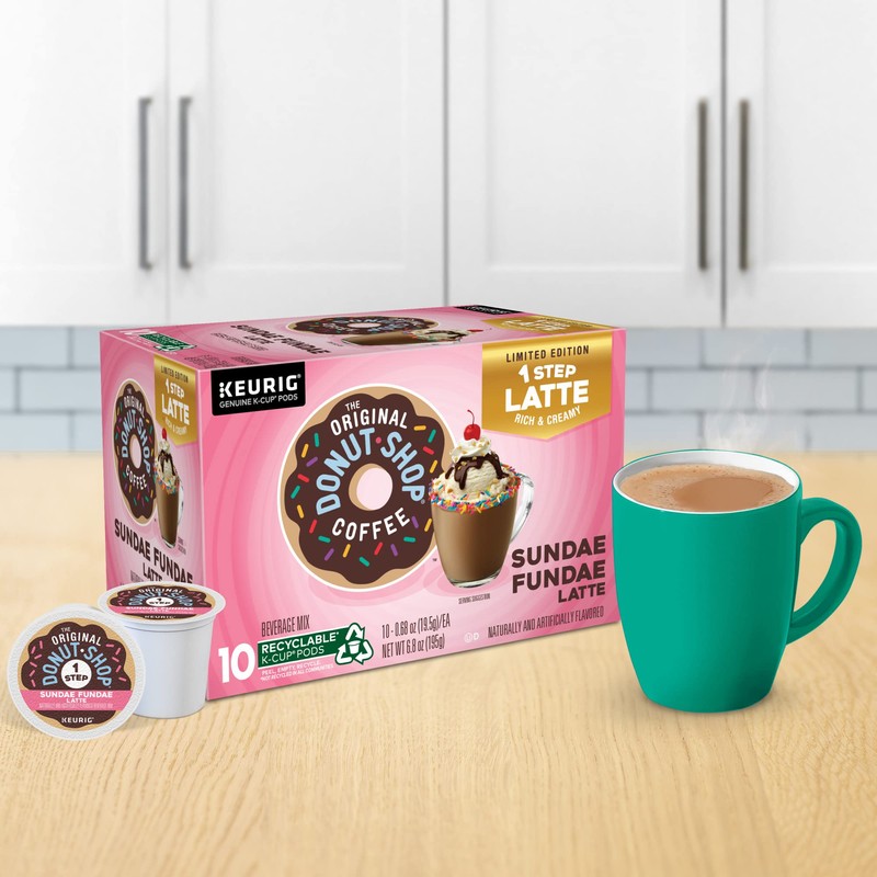 The Original Donut Shop Sundae Fundae One Step Latte, Keurig