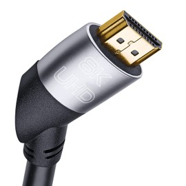 OEHLBACH Easy Connect UHD Ultra High Speed HDMI Cable - (48 Gbit/s, 8K 60Hz, 4320p, 4K 120Hz, Dolby Vision, Dynamic HDR 10+, 21:9, 3D, VRR, eARC) - 2 m Black