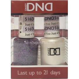 DAISY DND Daisy Duo Gel W/ matching nail polish lacquer - 516 JUST 4 YOU