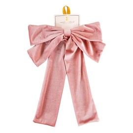 Velvet Pink Hair Bow
