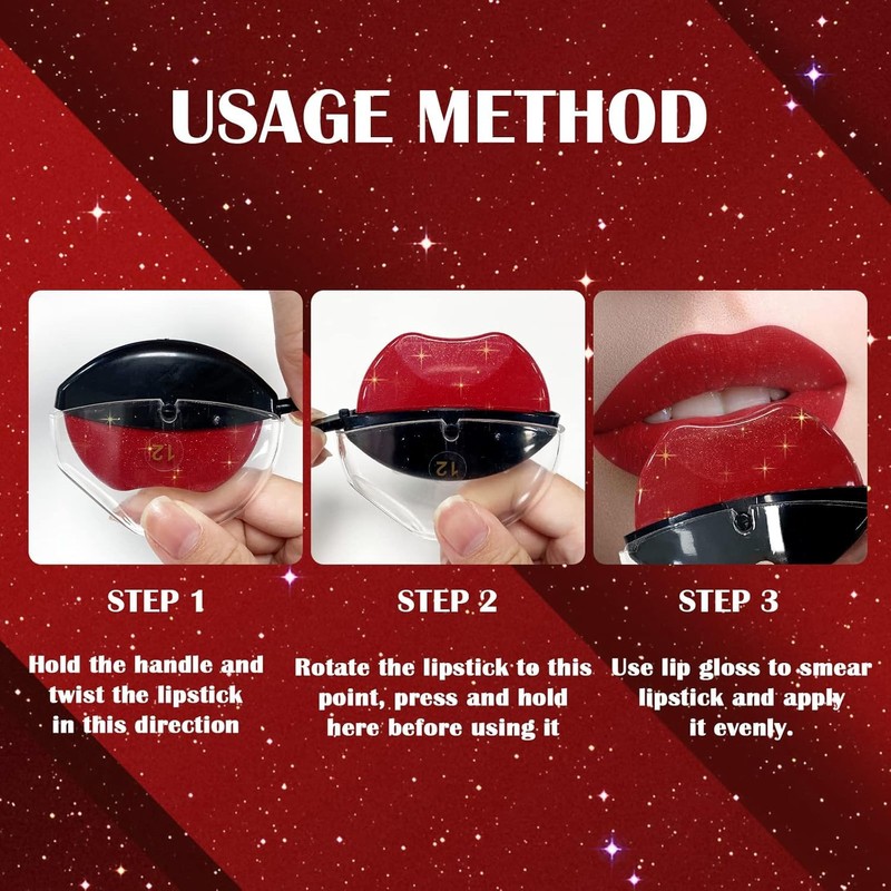 DAGEDA 3 Colors Lazy Lipstick, Pearl Magic Color Changing Lipstick,