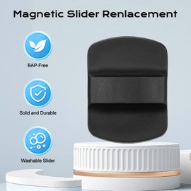 Magnetic Slider Replacement for Yeti, Magnet Slider Lid Push Block Replacement Parts, for Yeti Magnetic Lids No Spil Lids Covers Top Magnet Sliders