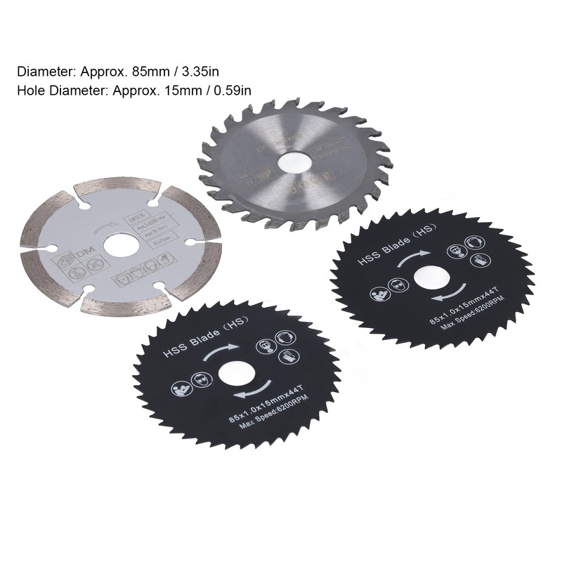 4Pcs/Set Mini Circular Saw Blade Alloy Steel Cutting Rotary Tools