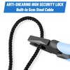 Supkiir 4 Pcs Cable Lock with Keys, Heavy Duty Cable