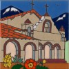 Hand Painted by Pacific Blue Tile Ceramic tile Mission San