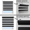 CLAIREHAN Zebra Blinds Blackout & Light Filtering Light Control Window