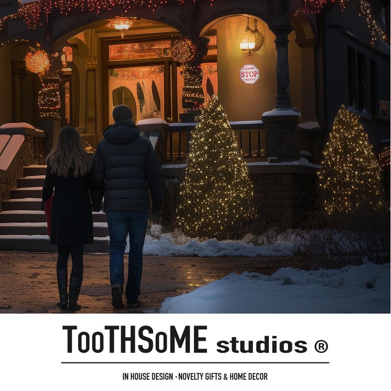 SantaStopHereWhiteStopSign - Letrero de parada de Navidad (30,5 x 30,5