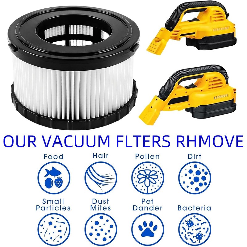 DC5151H HEPA Filter Replacement Compatible with DEWALT Wet Dry Vacuum